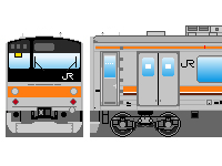 JR東日本205系（その9-1・武蔵野線・VVVF制御車）のペーパークラフトへ