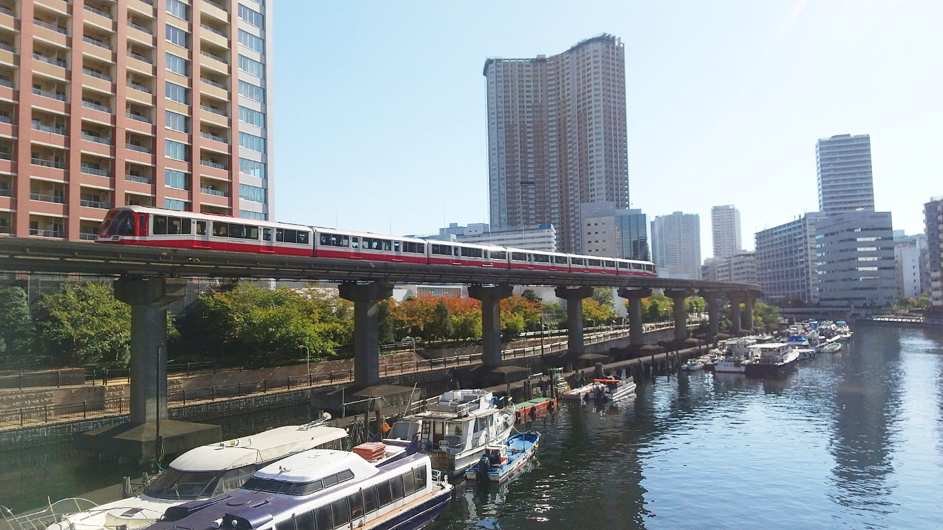 東京・芝浦「なぎさと運河とモノレール」2021秋-1003