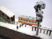 冬の野辺地駅