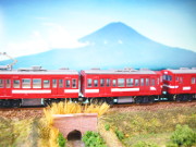 国鉄身延線と富士山