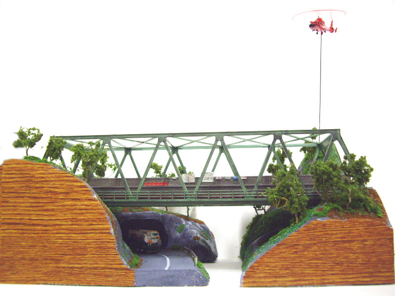 「橋の上の駅」モジュール全景