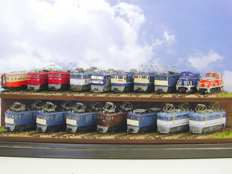 「機関車展示台」ジオラマ全景