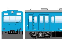 国鉄101系（ブルー・京浜東北線1）のペーパークラフトへ