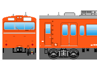 国鉄103系（その12・新製冷房車・オレンジ）のペーパークラフトへ