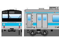 国鉄205系（その3-1・京阪神緩行線）のペーパークラフトへ