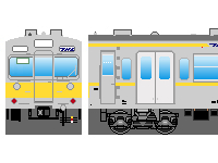 国鉄301系（その2・銀色・黄帯2本）のペーパークラフトへ