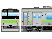 JR東日本205系（その1-1・山手線）のペーパークラフトへ