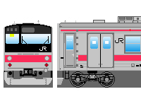JR東日本205系（その11-1・初期型・京葉線）のペーパークラフトへ
