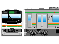 JR東日本205系（その14・宇都宮線）のペーパークラフトへ