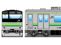 JR東日本205系（その2-1・横浜・根岸線）のペーパークラフトへ
