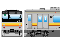 JR東日本205系（その3・南武線）のペーパークラフトへ