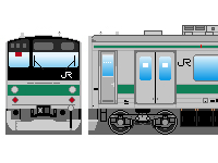 JR東日本205系（その4-1・埼京・川越線）のペーパークラフトへ
