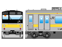 JR東日本205系（その5-1・中央・総武緩行線）のペーパークラフトへ