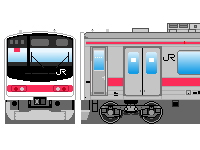 JR東日本205系（その7-1・京葉線）のペーパークラフトへ