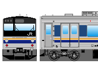 JR西日本205系（その2-1・京阪神緩行線）のペーパークラフトへ